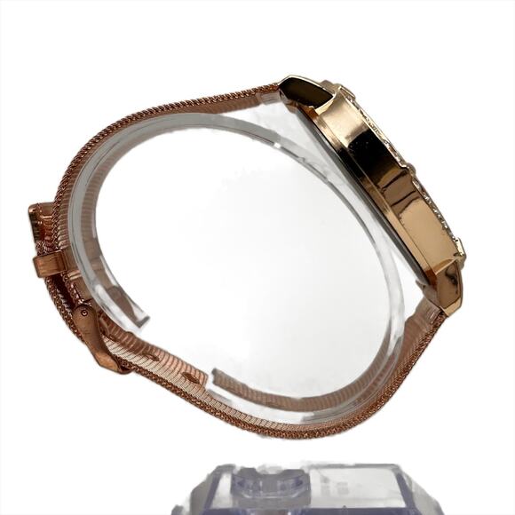 Women's Fashion Rose Gold Rhinestone Wristwatch - Picture 4 of 6